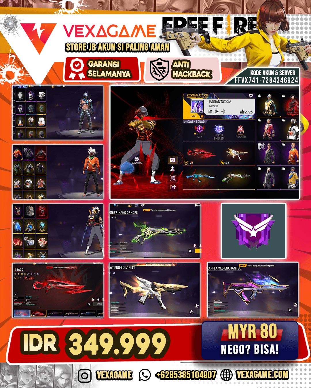 SG Scorpio Shatter Lv MAX | UMP Platinum Divinity Lv 4 | SG Lumut | Groza Flames Enchanted | Backpack Scropio | Vault 150+