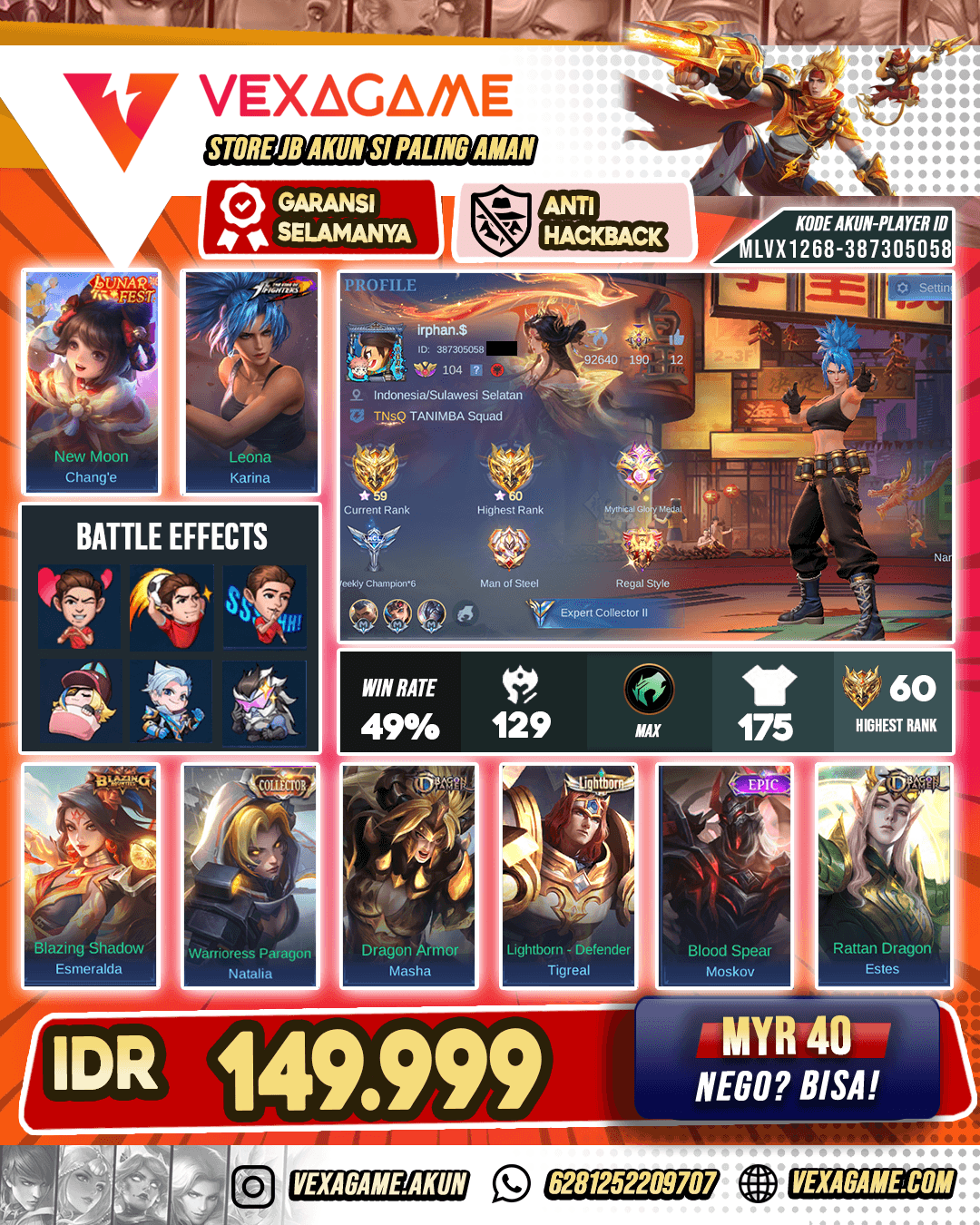 Karina KoF Ex Glory