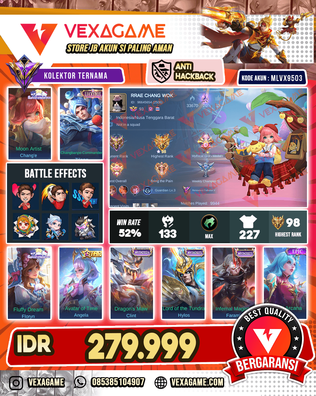 Change Sanrio X Zilong Luckybox | Angela Annual Star