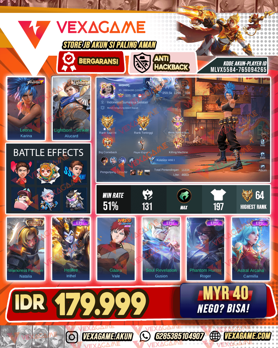 Karina Kof | Alucard Lightborn | Emblem Max