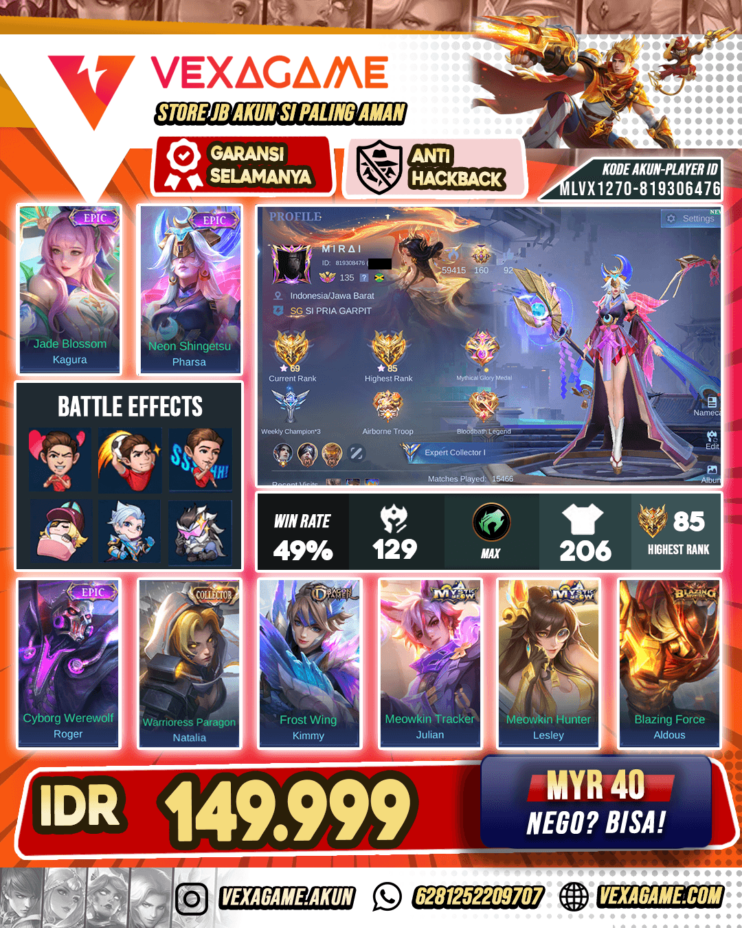 Pharsa Epic X Kagura Epic