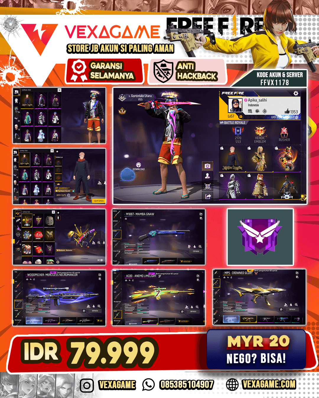 BUNDLE JJK | SG MAMBA | VAULT 60++