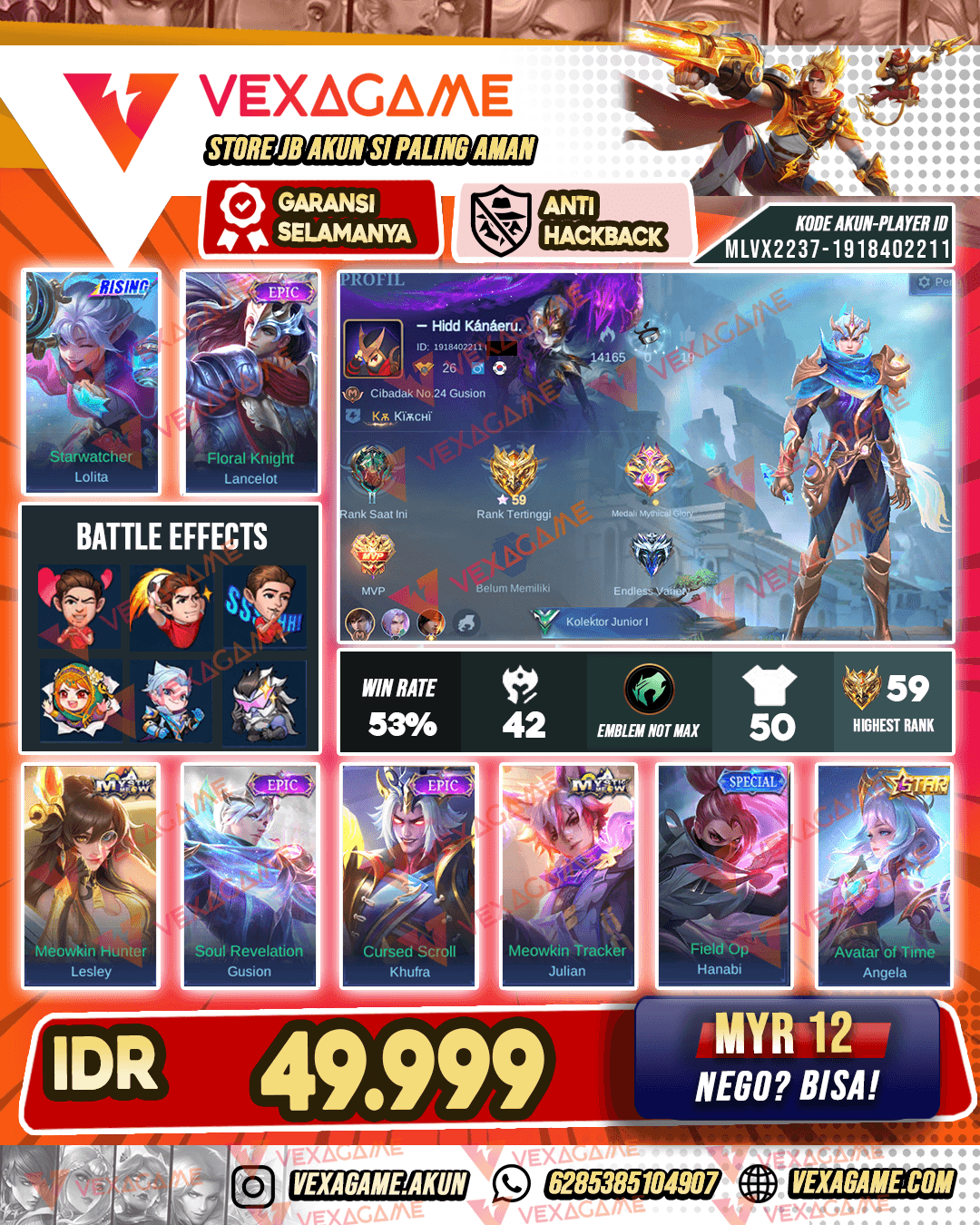 Akun Murah Harga Pelajar