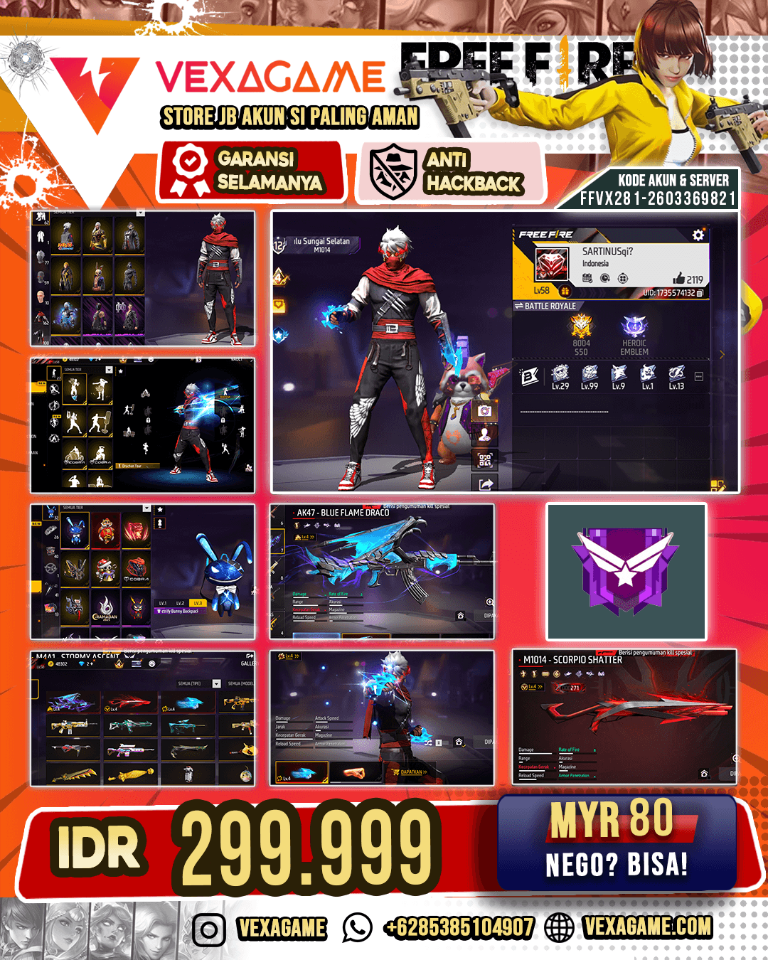 3 EVO | 1 OTW MAX | Vault 150 ++ | Angel + Jordan ON