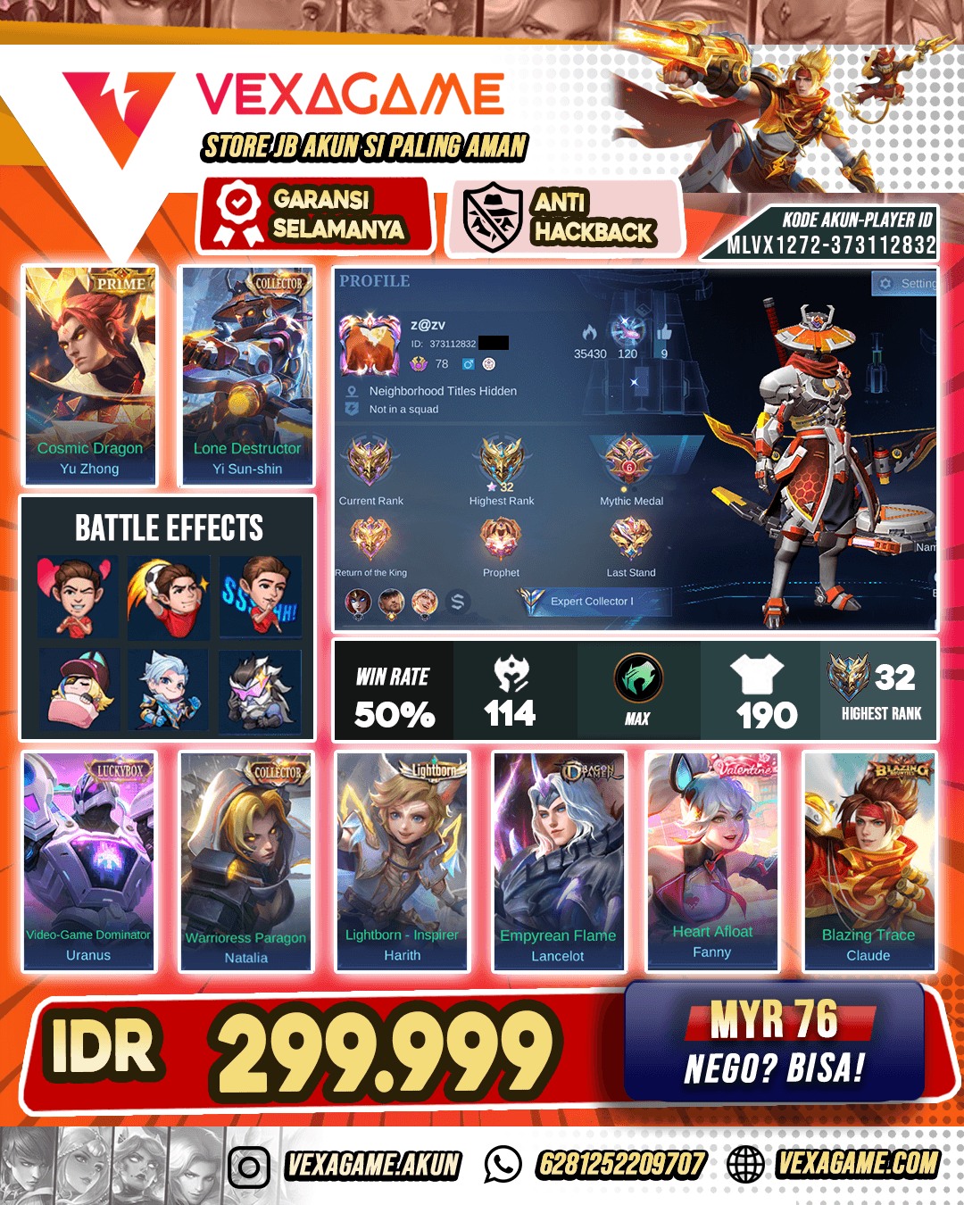 Yi Shun Shin CC X Yu Zhong Prime Murah