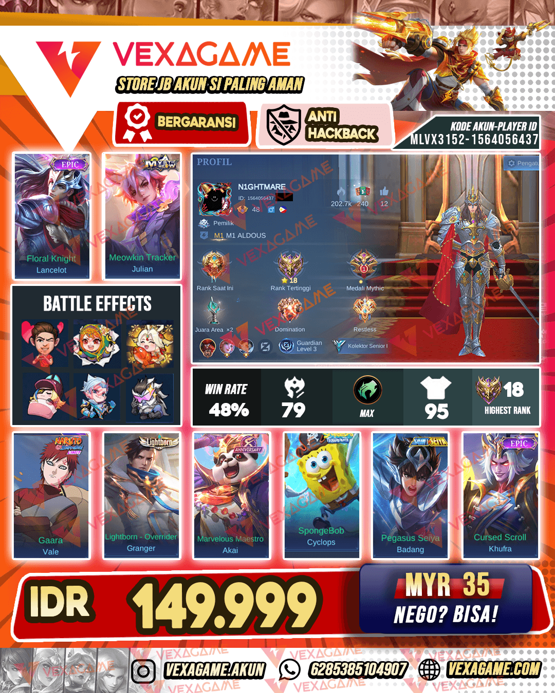 Lancelot Epic | Julian Meow | Emblem MAX