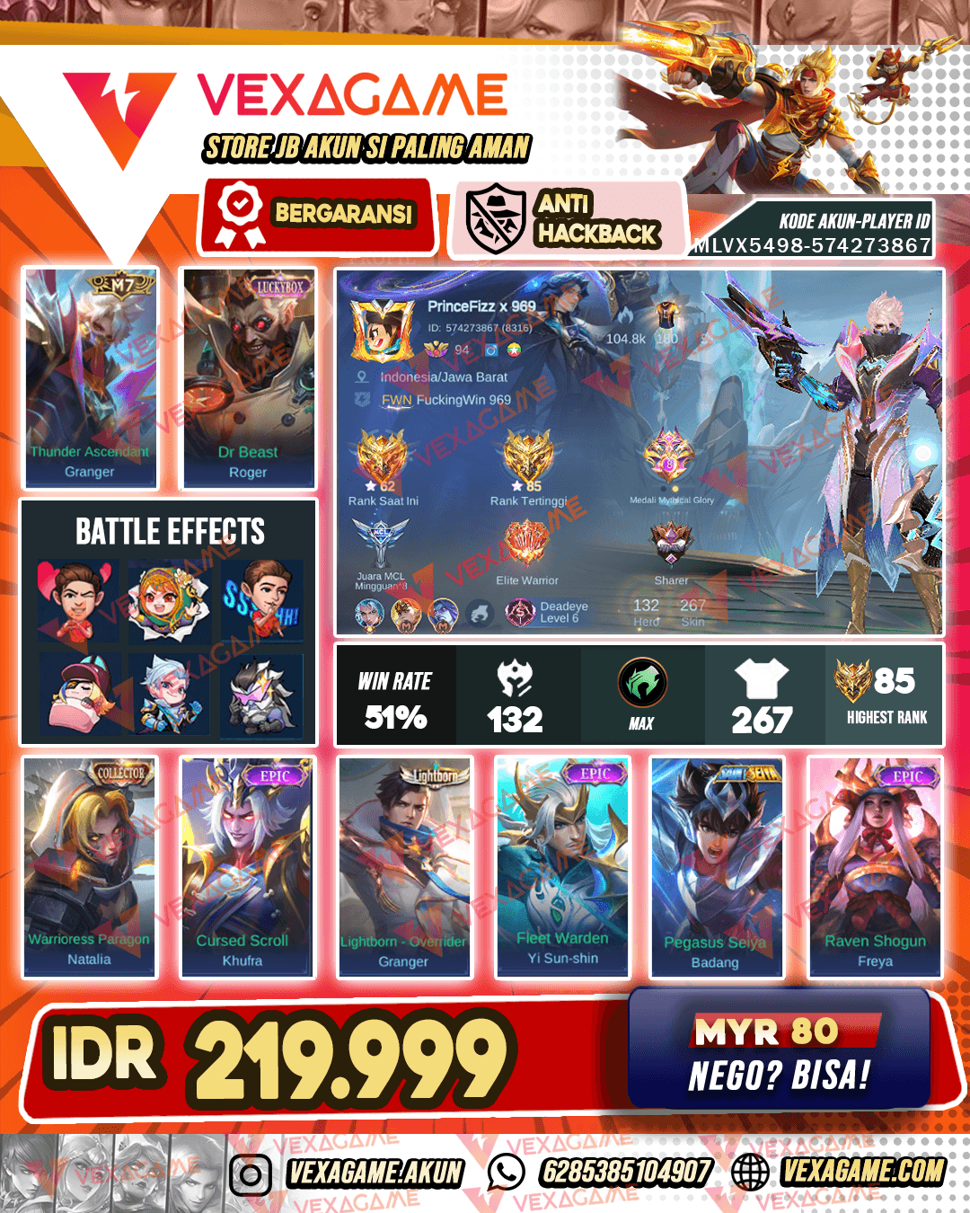 Granger m7 | 2 Luckybox | Emblem + Hero MAX