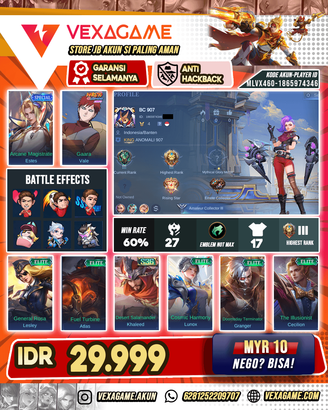 Vale Gaara Murah