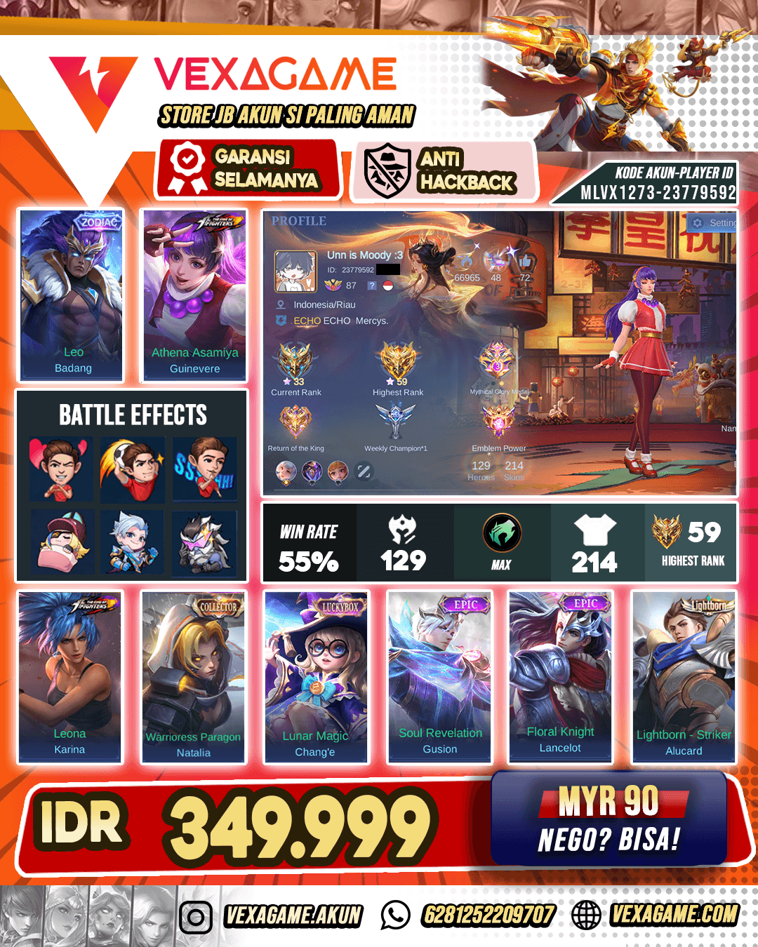 Guinever KoF X Badang Zodiac Ex Glory