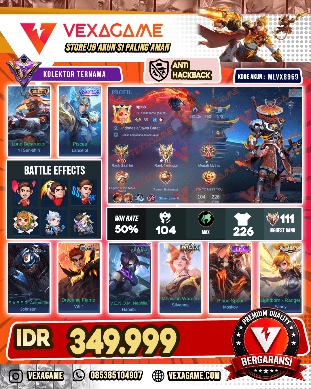 YSS Collector X Lancelot Zodiac | Ex Immortal