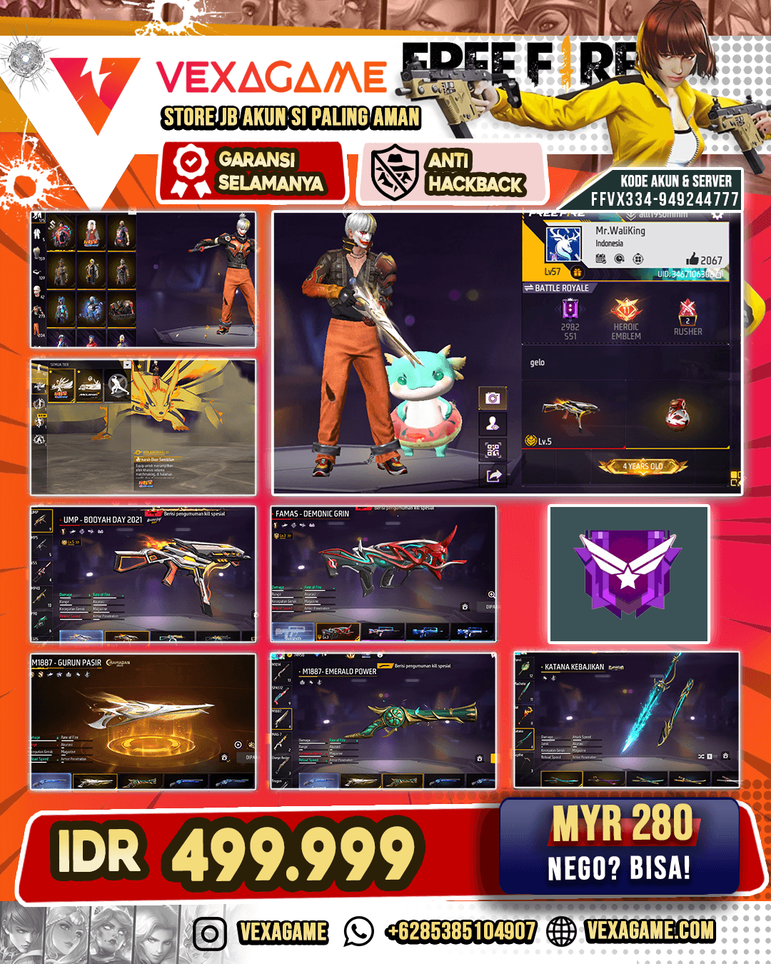 2 EVO | SG Pasir X Trompet | Vault TW 300 | Animasi Lobby ON