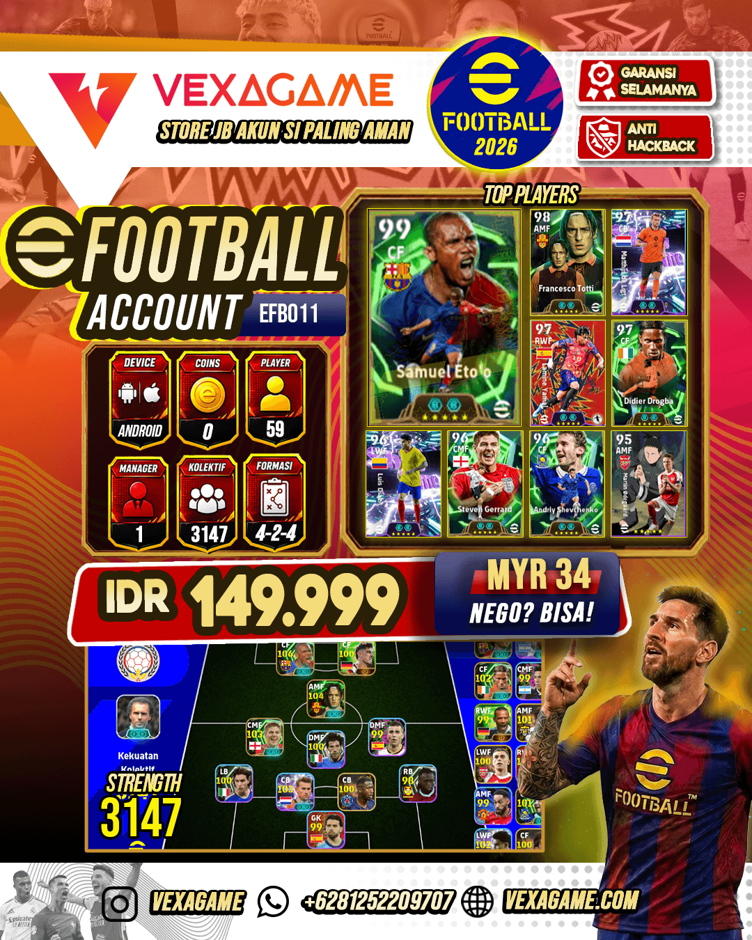 POWER 3147 | ETO'O | FRANXESCO TOTTI