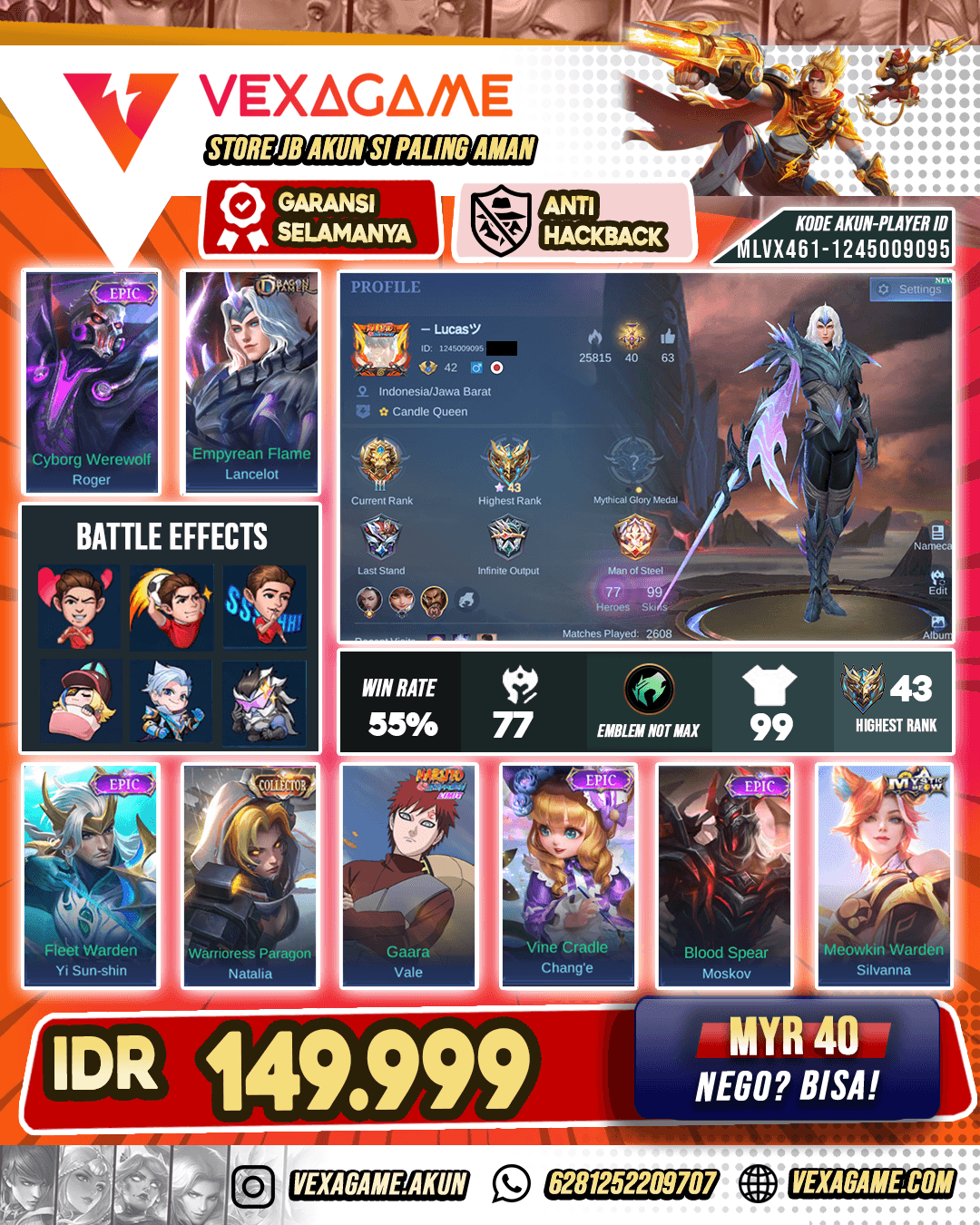 Lancelot Dragon Tamer Murah