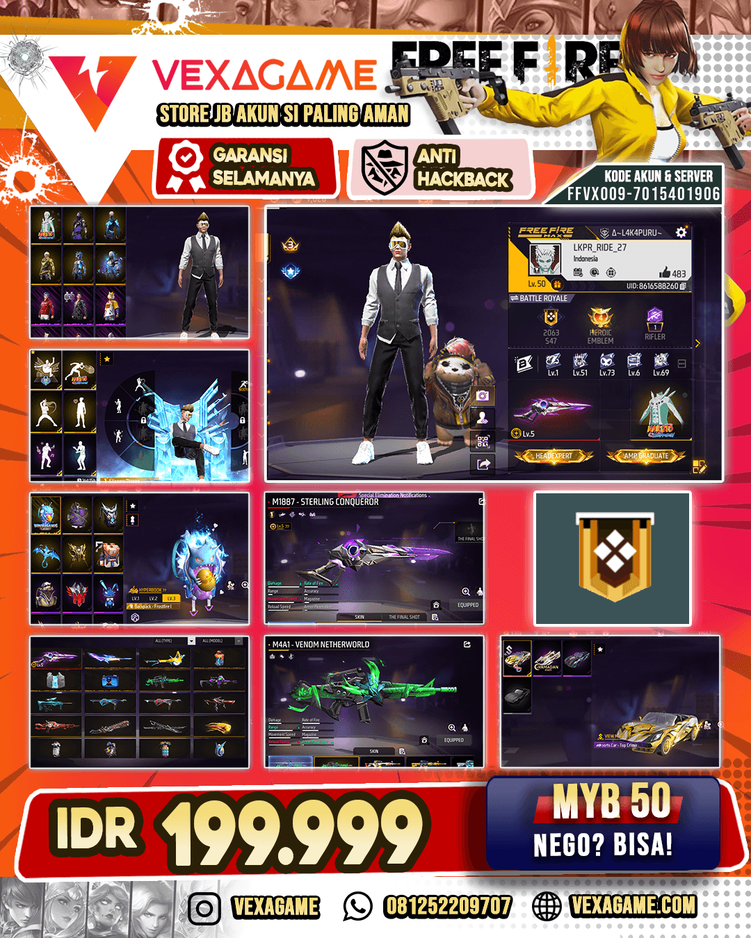 Set Obito Naruto X M1887 Sterling Conqueror LV 5