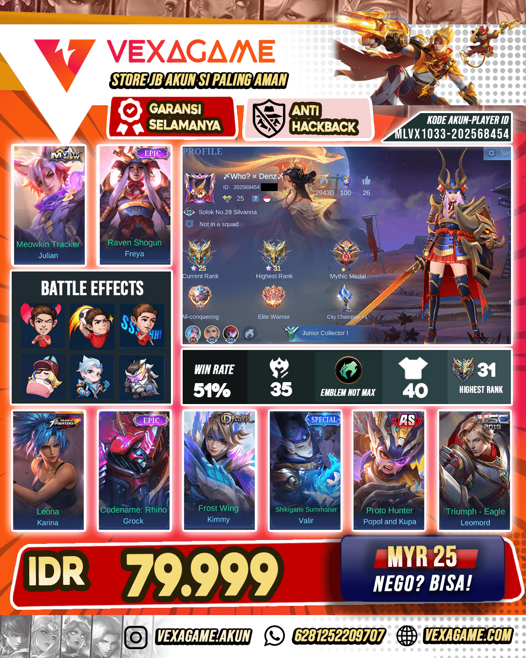 Freya Epic Murah