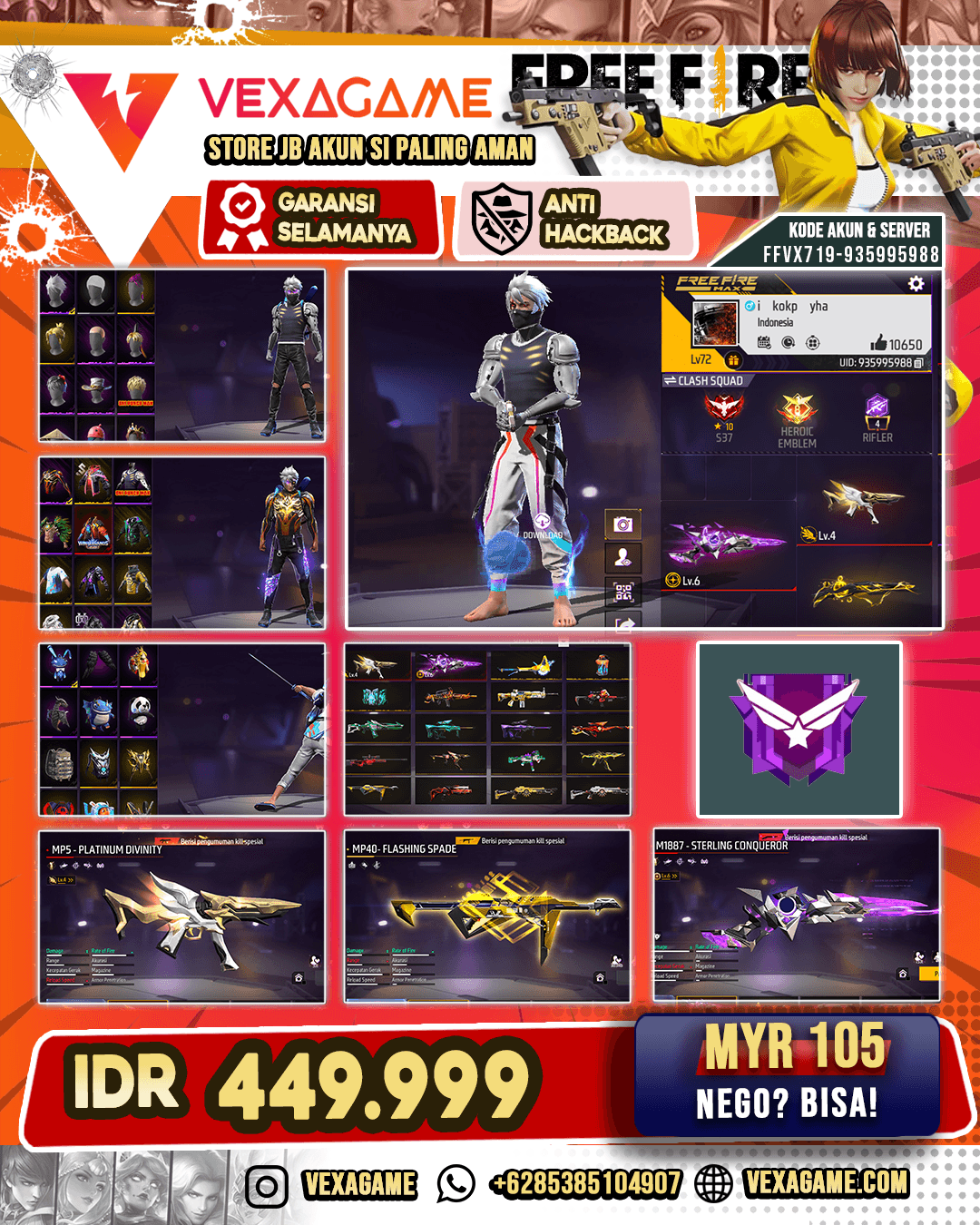 2 EVO 1 OTW MAX | SG 5 RASA | VAULT 500