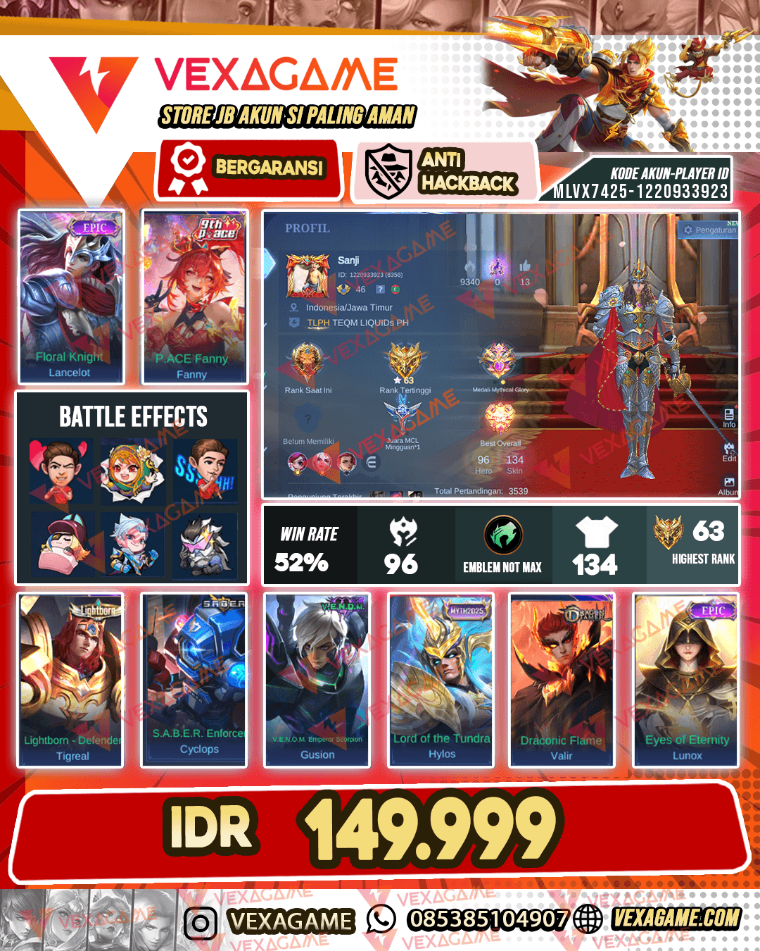 Lancelot Epic X Fanny P ACE