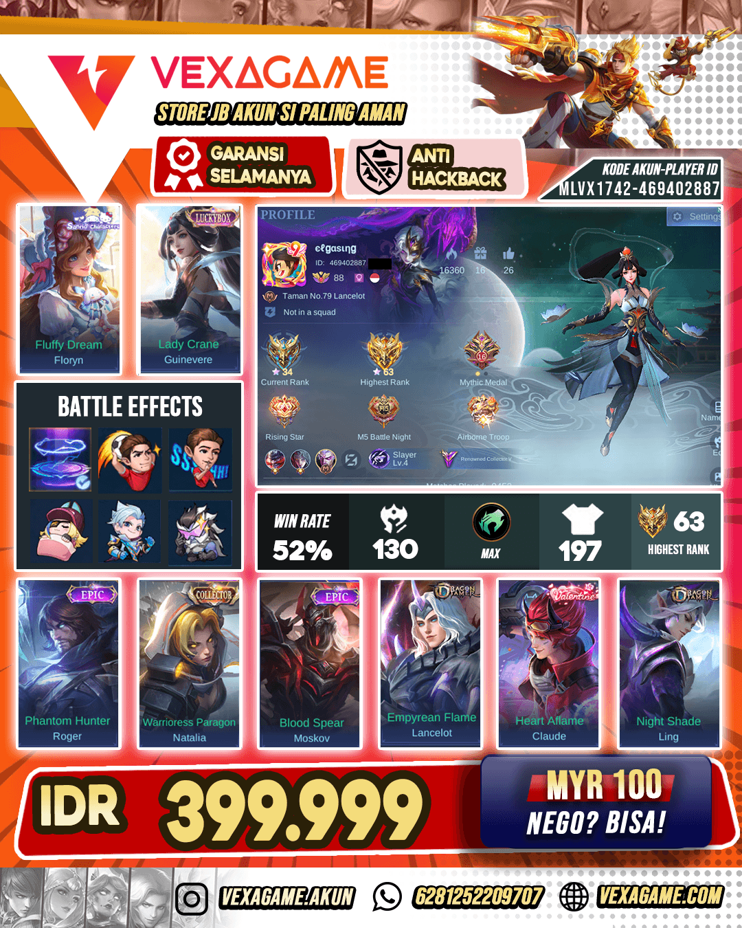.Guinever Luckybox X Recall Tass Tass Biru