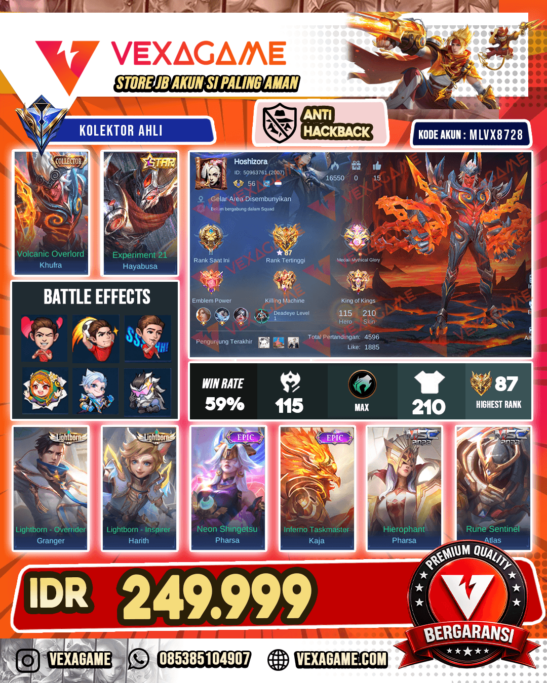 Khufra Collector | Hayabusa Annualstar | 2MSC | Kaja Epic