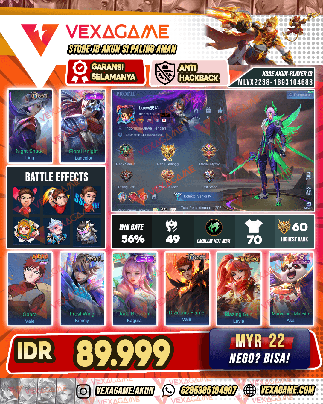 Ling Dragon tamer harga pelajar