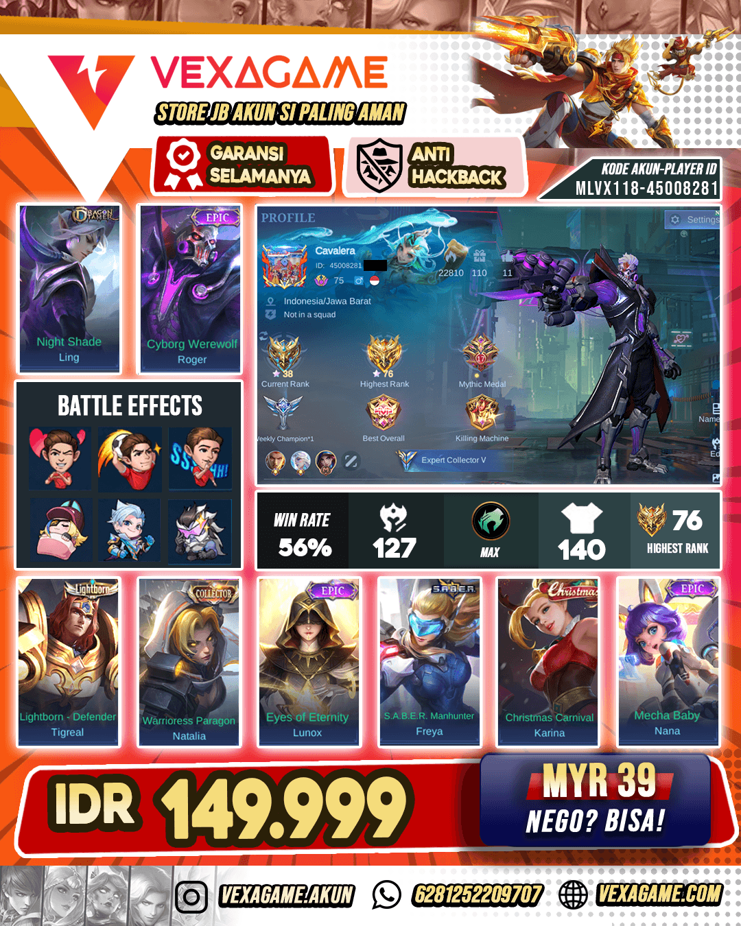 Roger Epic Murah