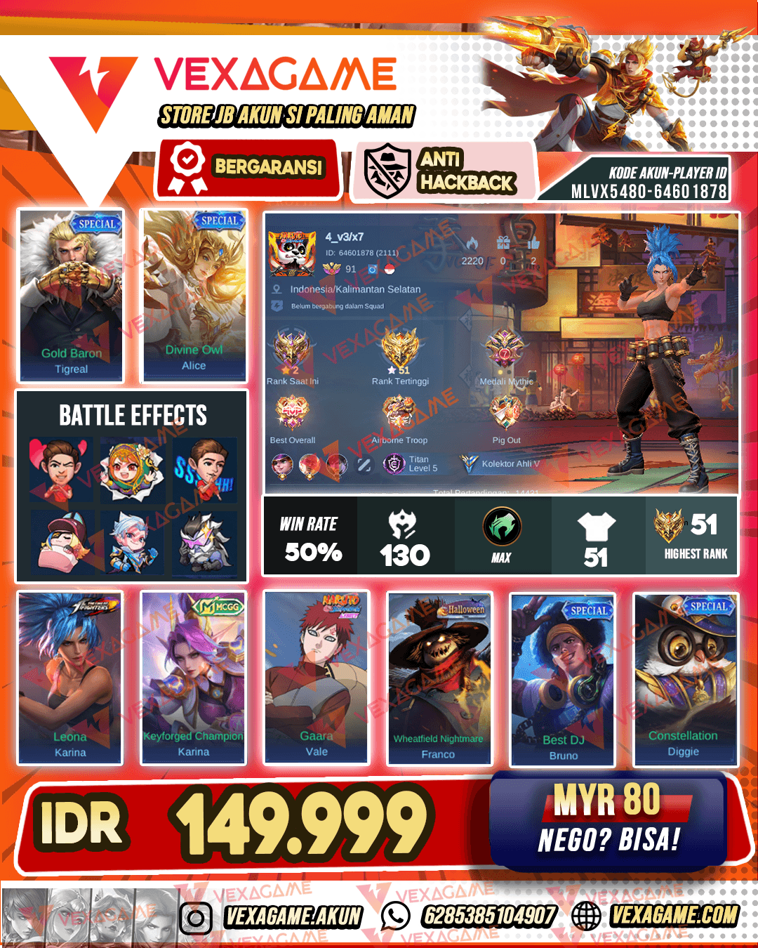 Karina KOF | Emblem MAX | Hero -2 MAX