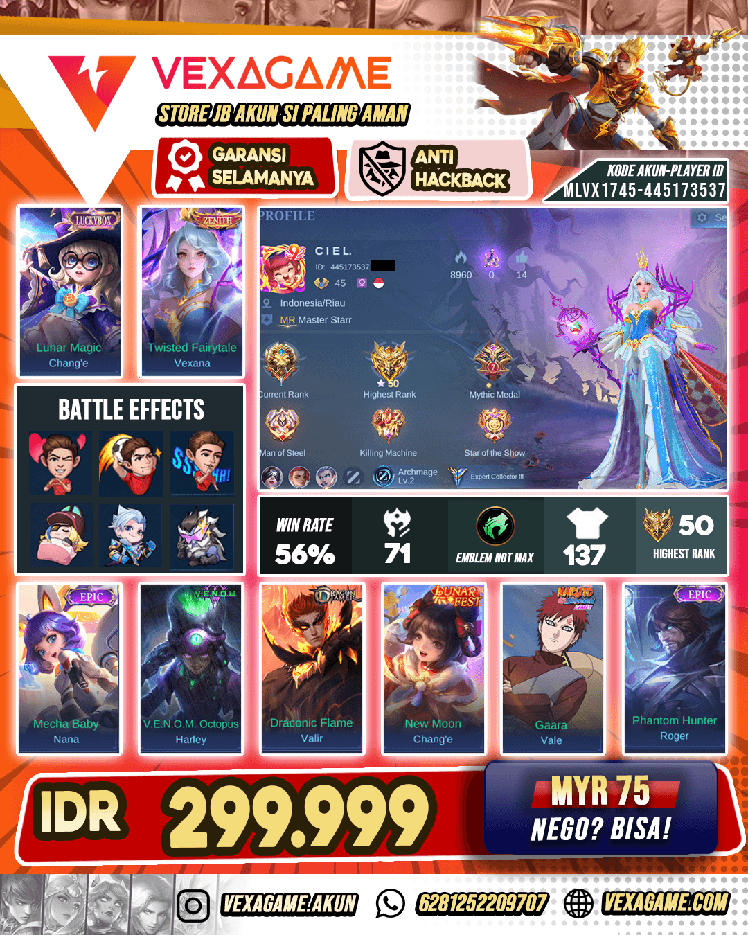 Vexana Zenith X Chang'e Luckybox