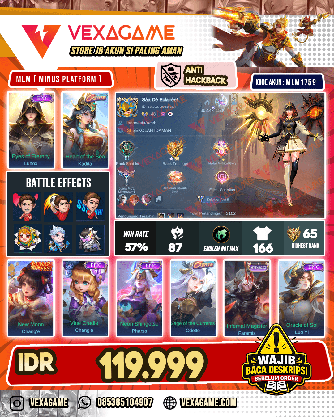 Lunox Epic | Kadita Create
