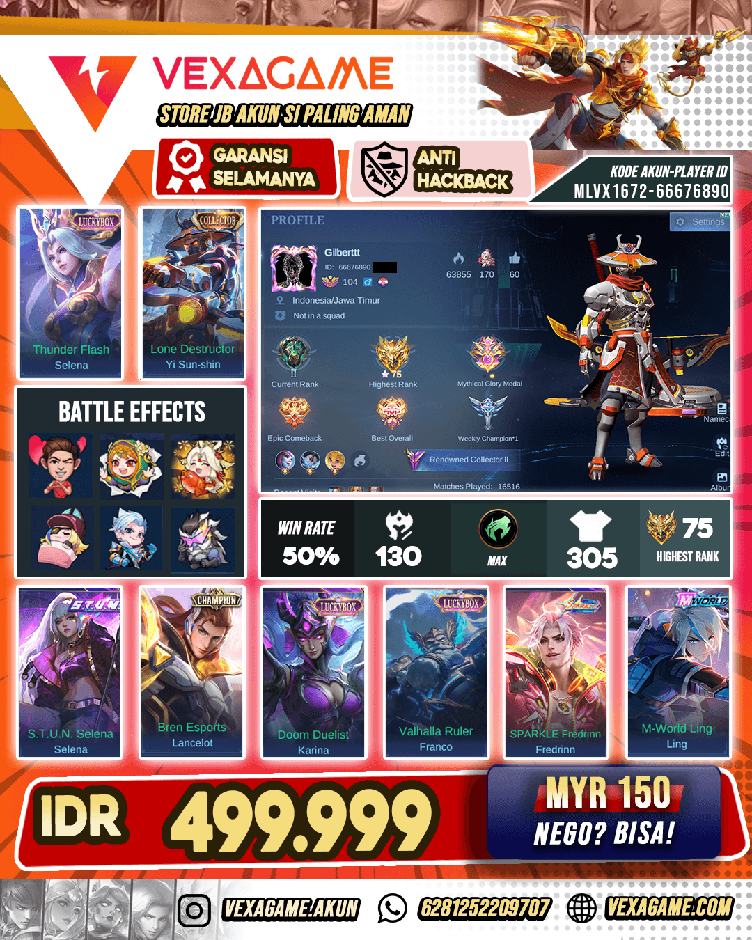 Yi Shun Shin CC | 3 Luckybox | Selena Stun | Fredrin Sparkle