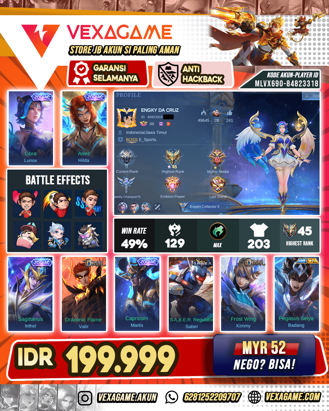 Hilda Zodiac| Irithel Zodiac | Martis Zodiac