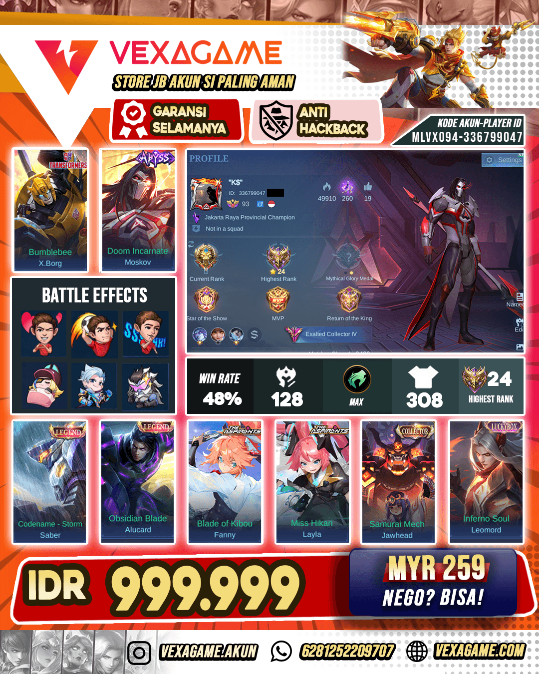 Moskovv Abyss | Akun Sultan Murah