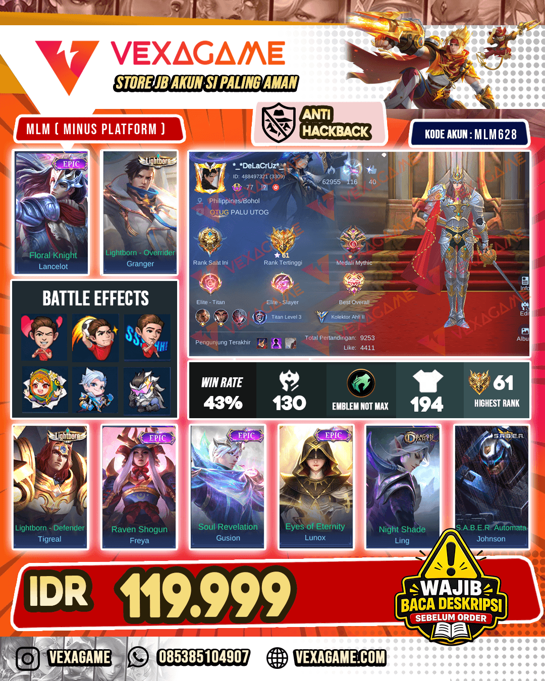 Lancelot Epic | Granger Lightbon