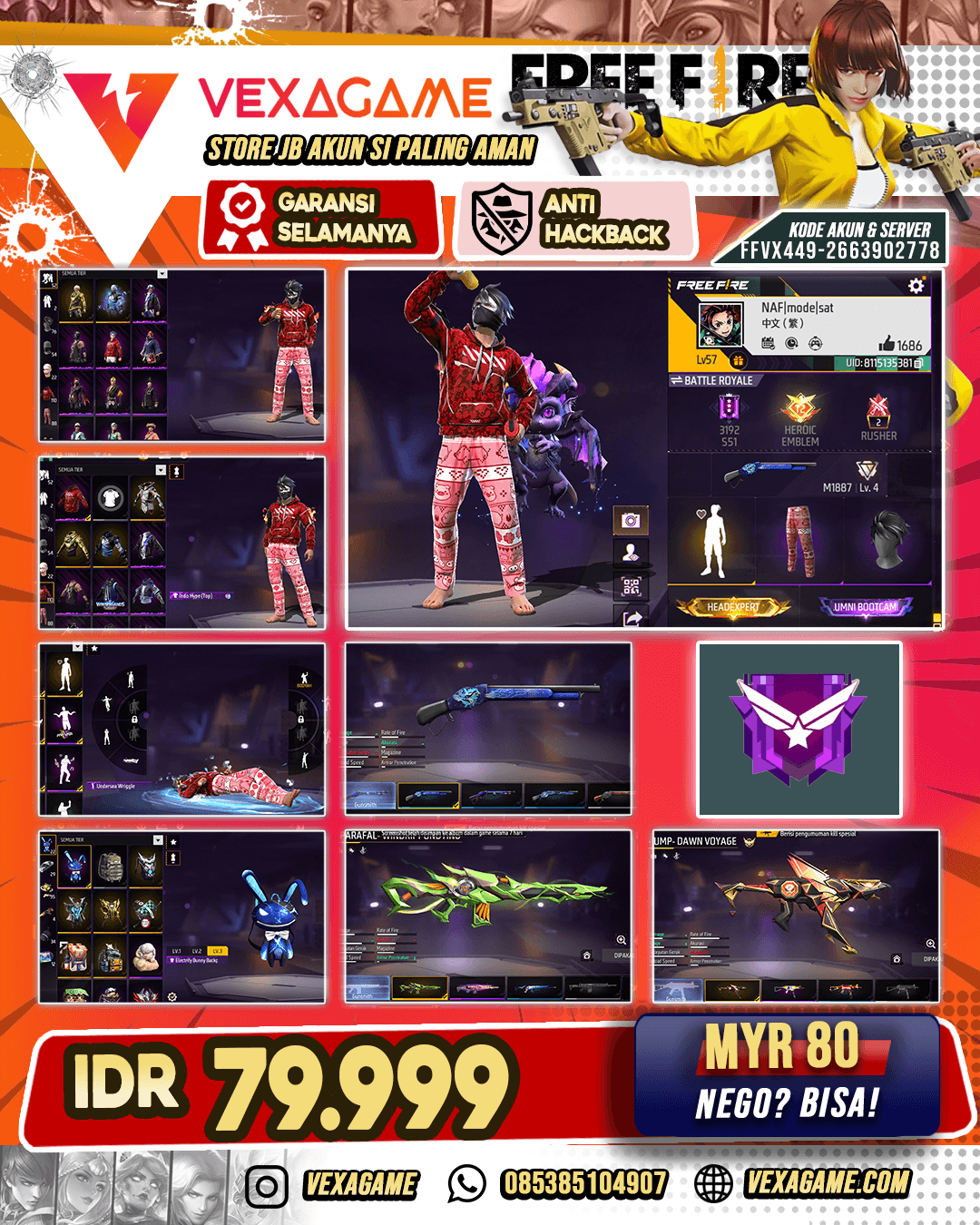AKUN FF MURAH
