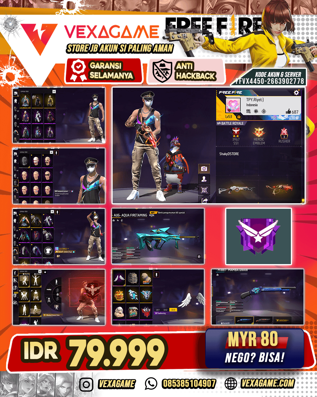 AKUN MURAH VAULT 100