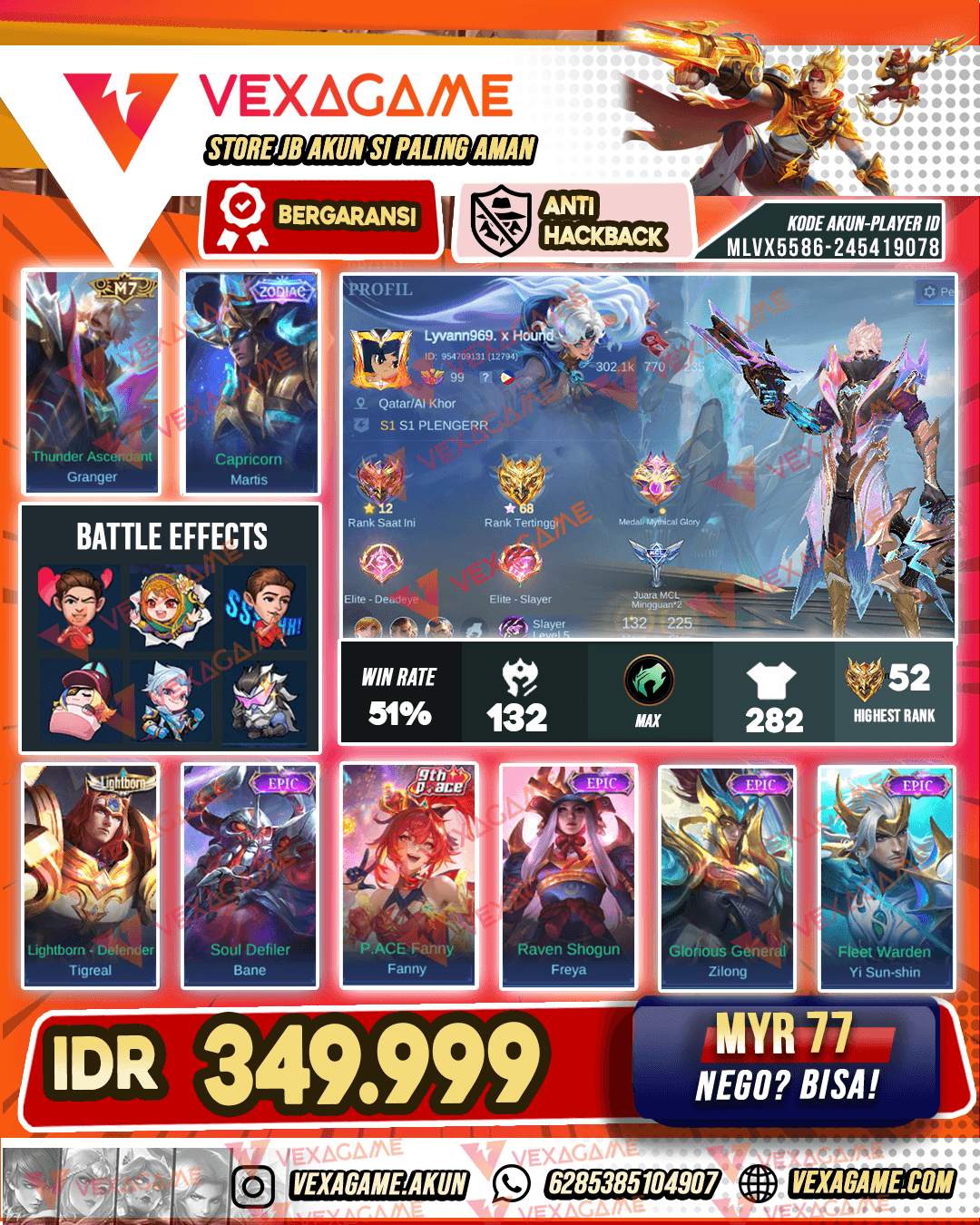 Granger M7 X Martis Zodiac | Emblem MAX