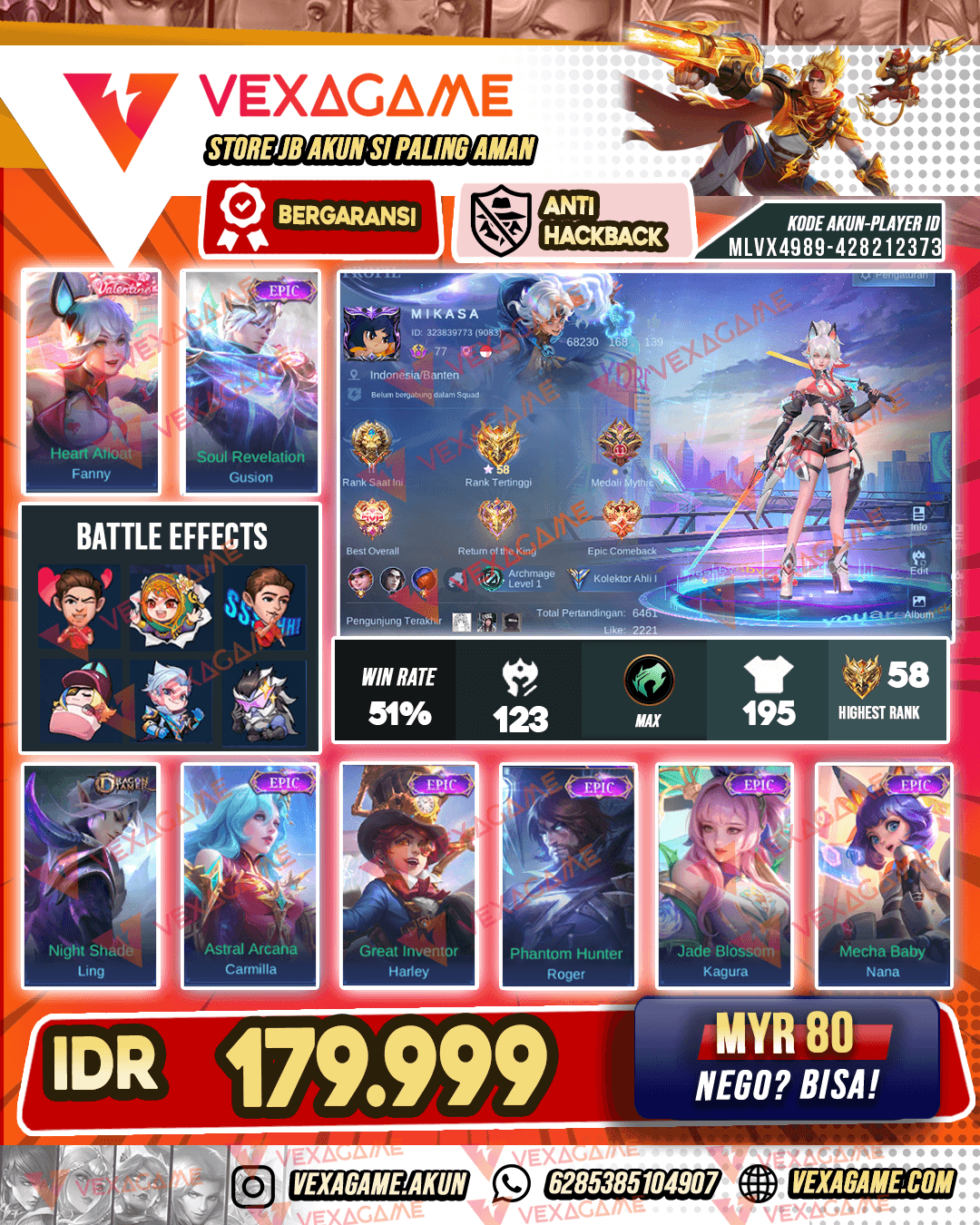 Fanny Valentine | Gusion Epic