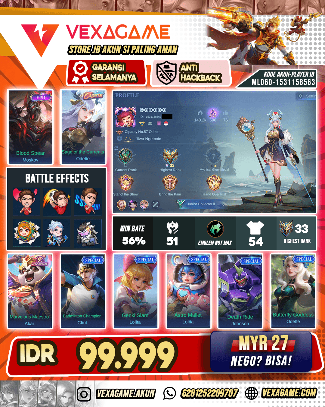 Akun Polosan Super Murah