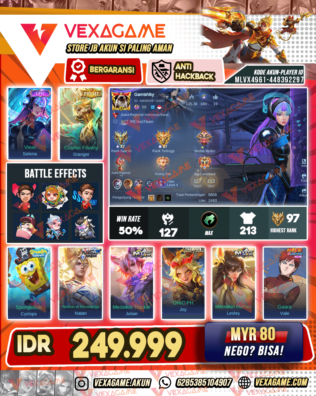 Selena Epic | Granger Prime Joy Champion