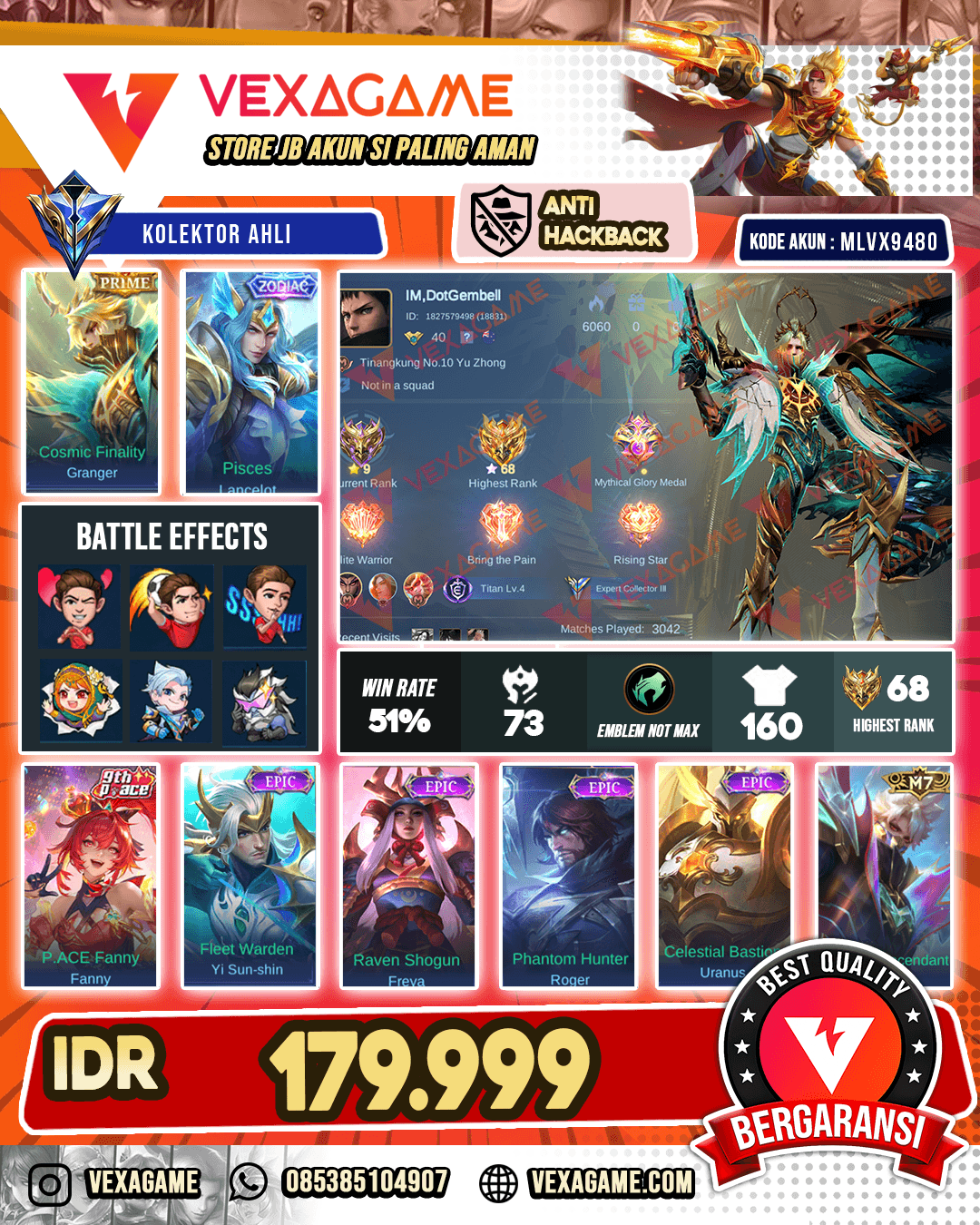 Granger PRIME X Lancelot Zodiac
