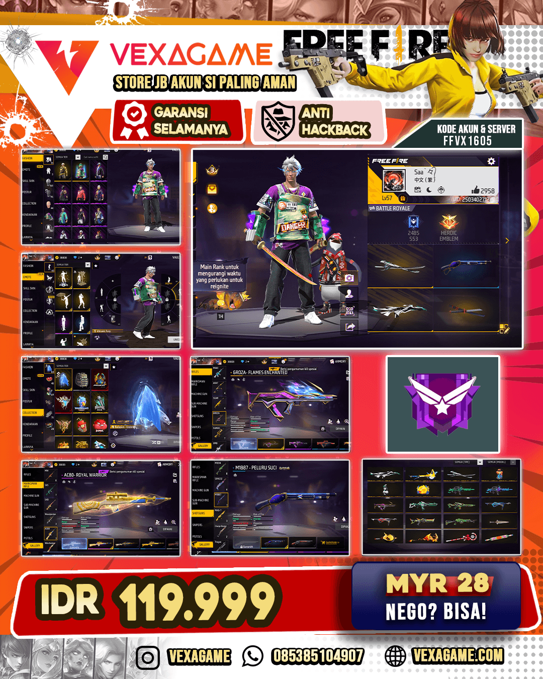 Backpack UnderSea | Vault Otw 250 | Sg Peluru Suci