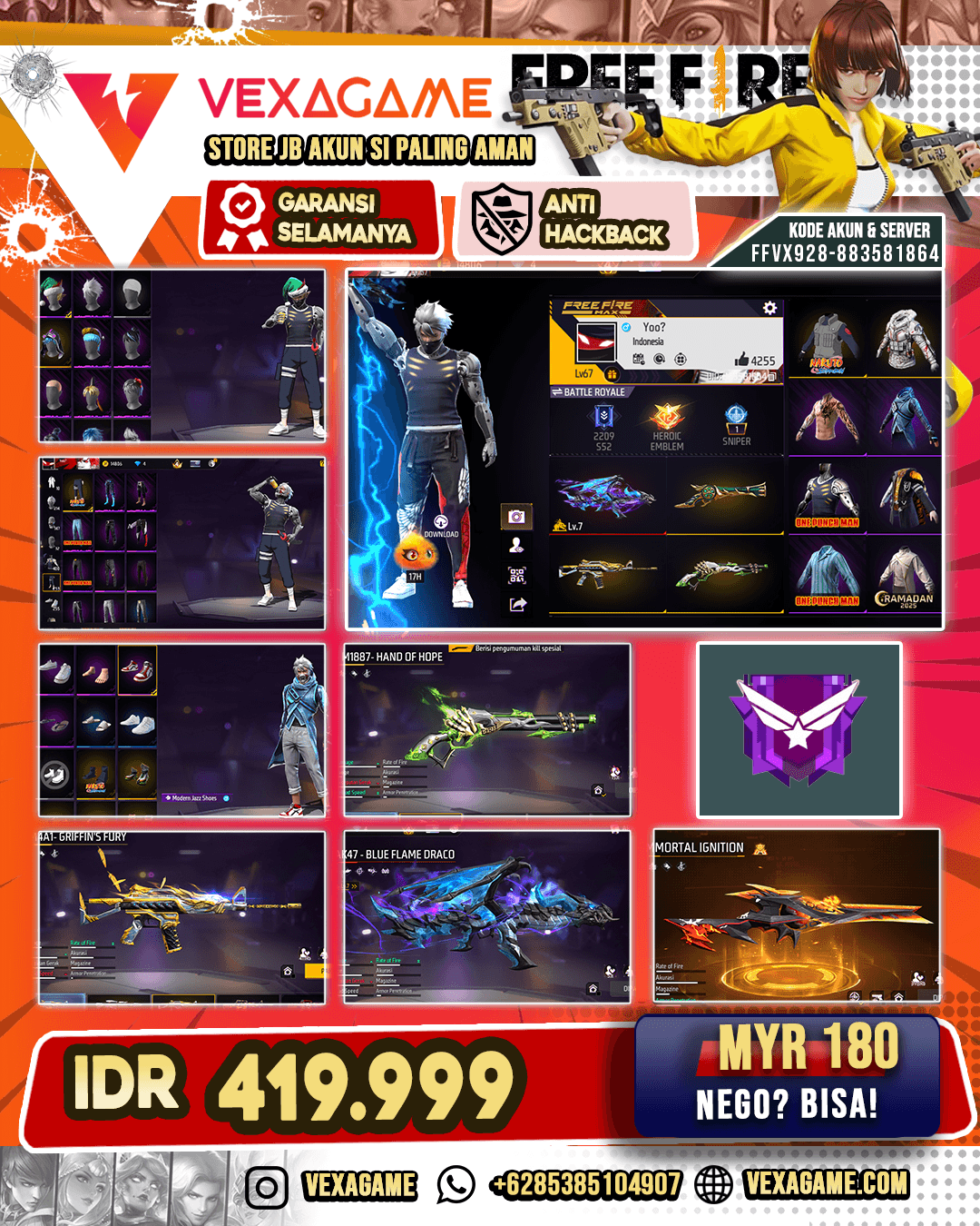 VAuLT GACOR HALF GHOIB + SEMI OLD VAULT TW 500 GENOS ON JORDAN ON PALA IJO ON MAX 1 M4 OLD ON  SG 4 RASA