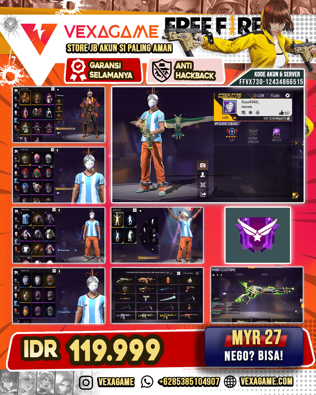 AKUN FF MURAH `