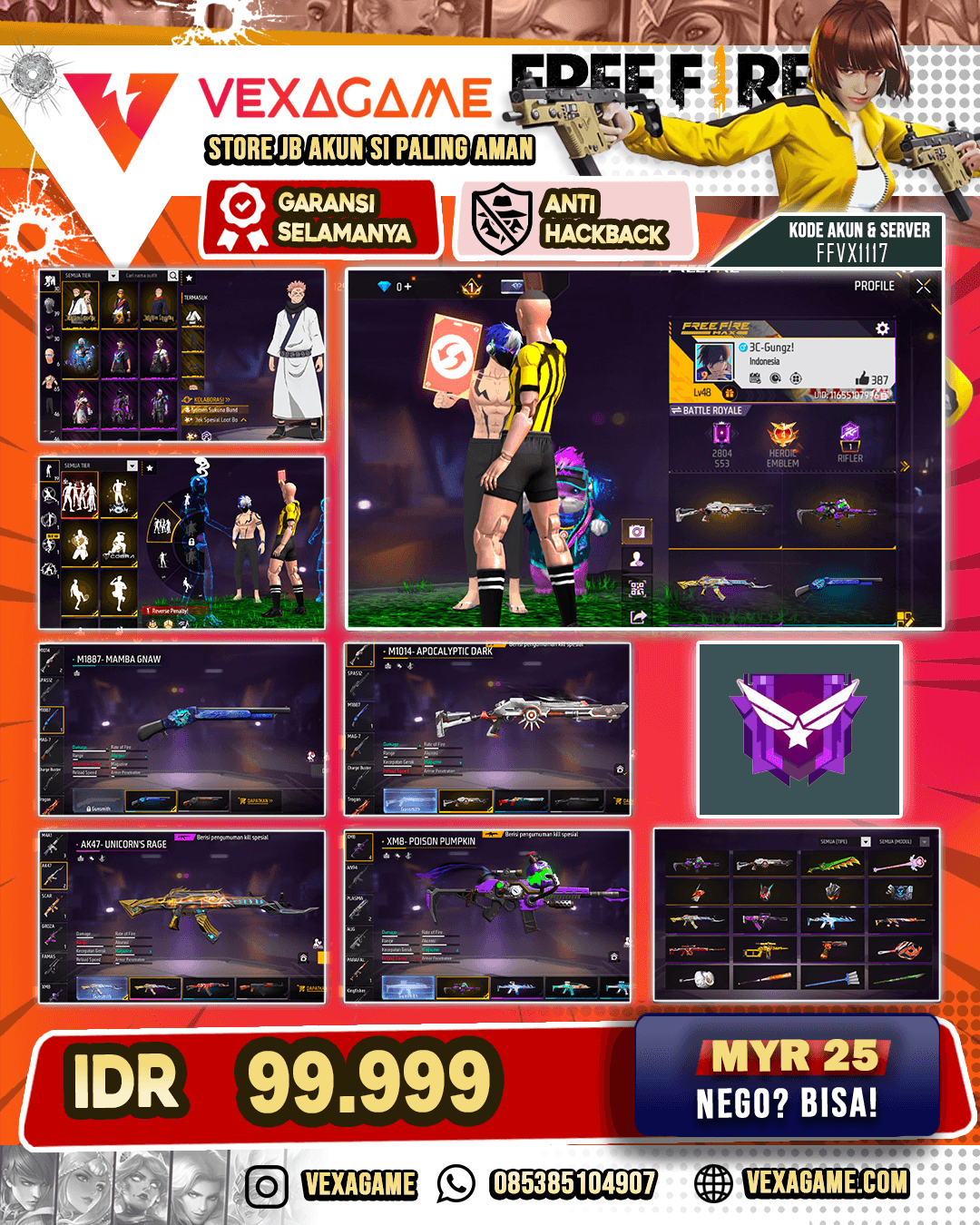 SG MAMBA | SG PANJANG INCU | XM8 INCUBATOR | VAULT 65