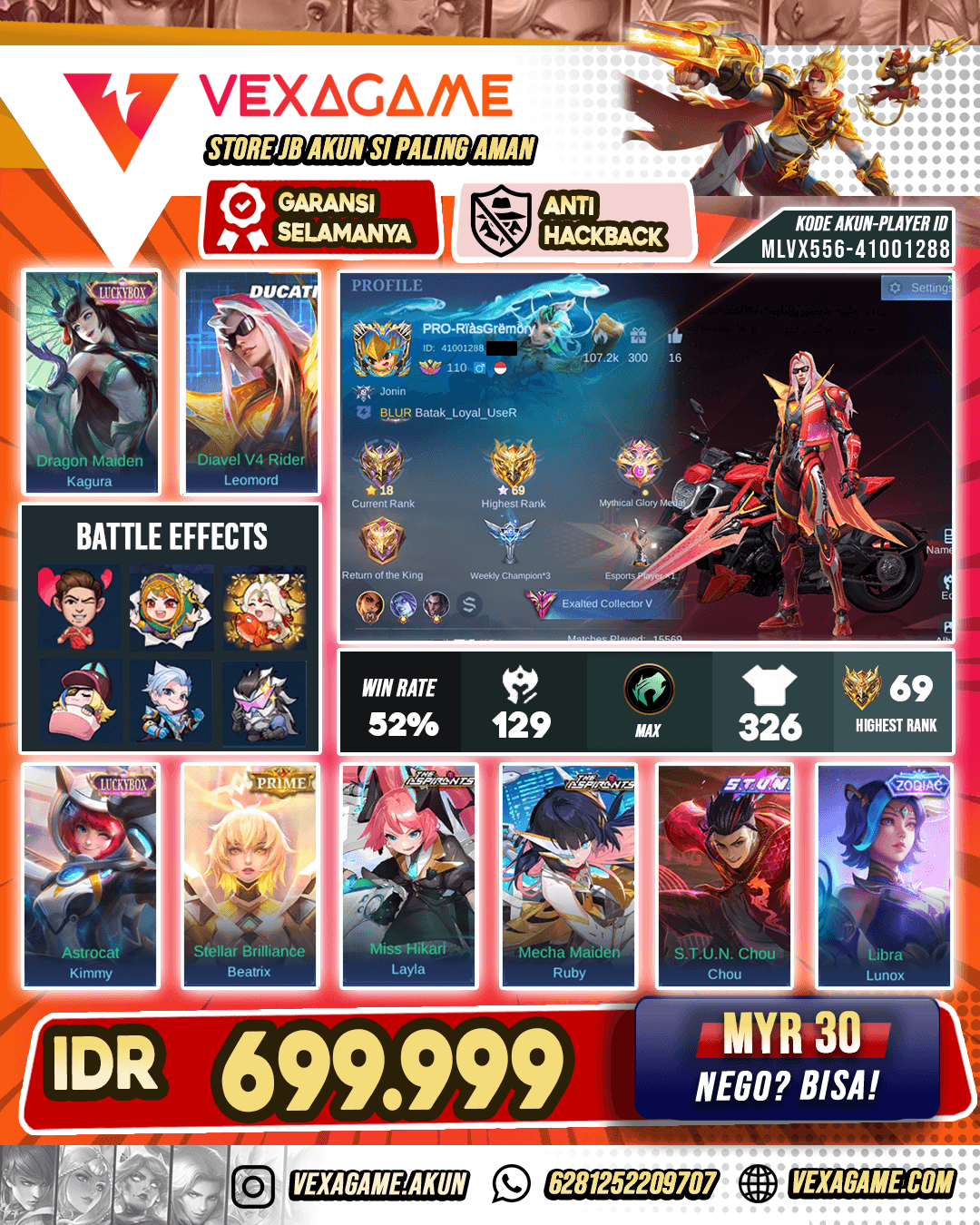 Leomord Ducati | Ruby Aspirant | Layla Aspirant Murah