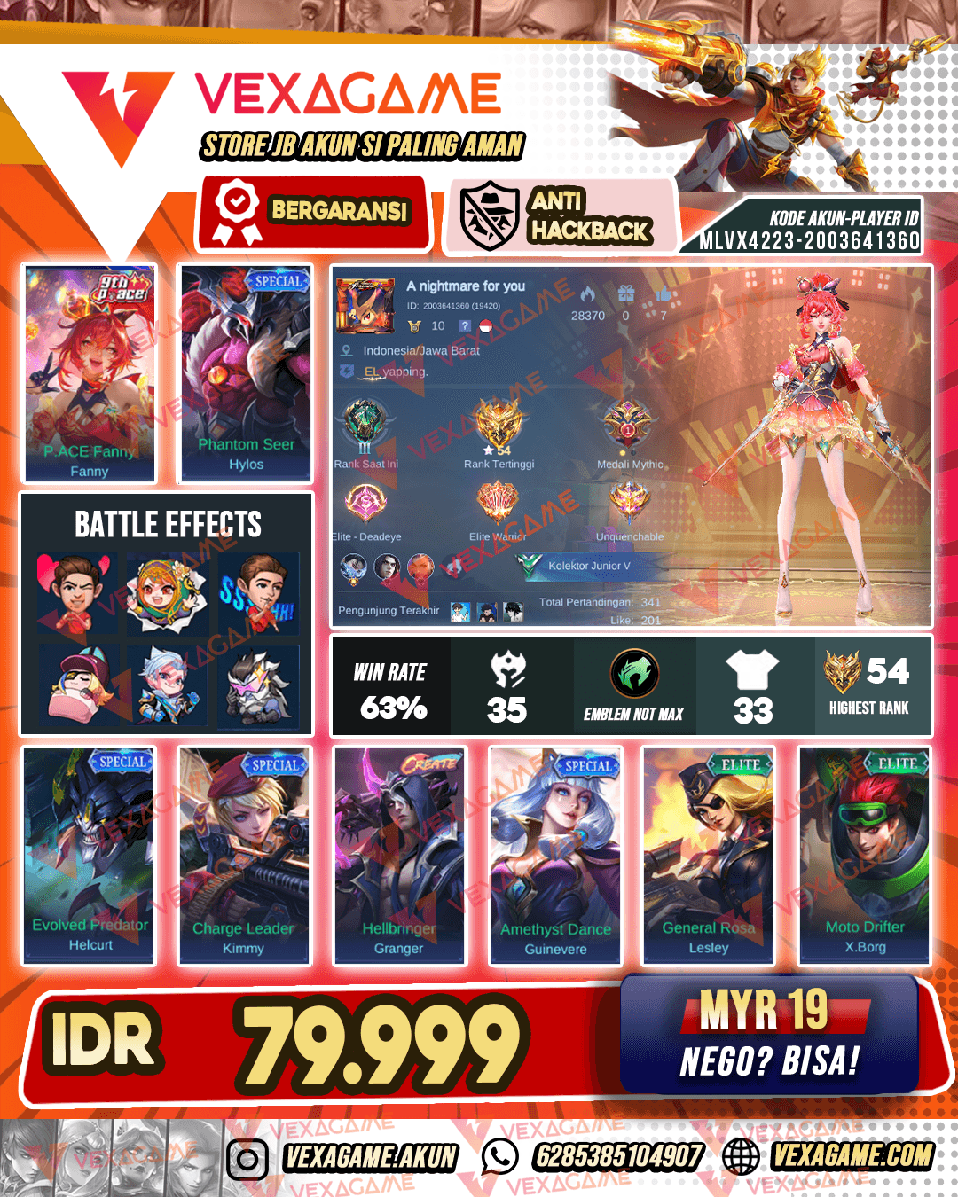Akun Murah | Ex Glory
