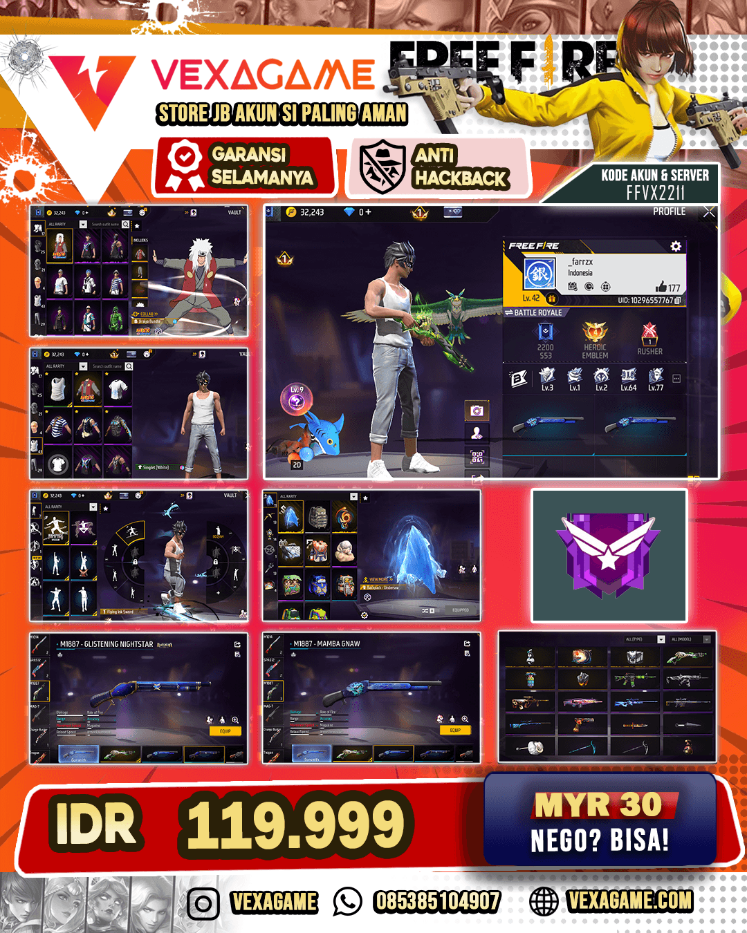 SG Lumut | SG Duo Biru | Bundle Jiraya