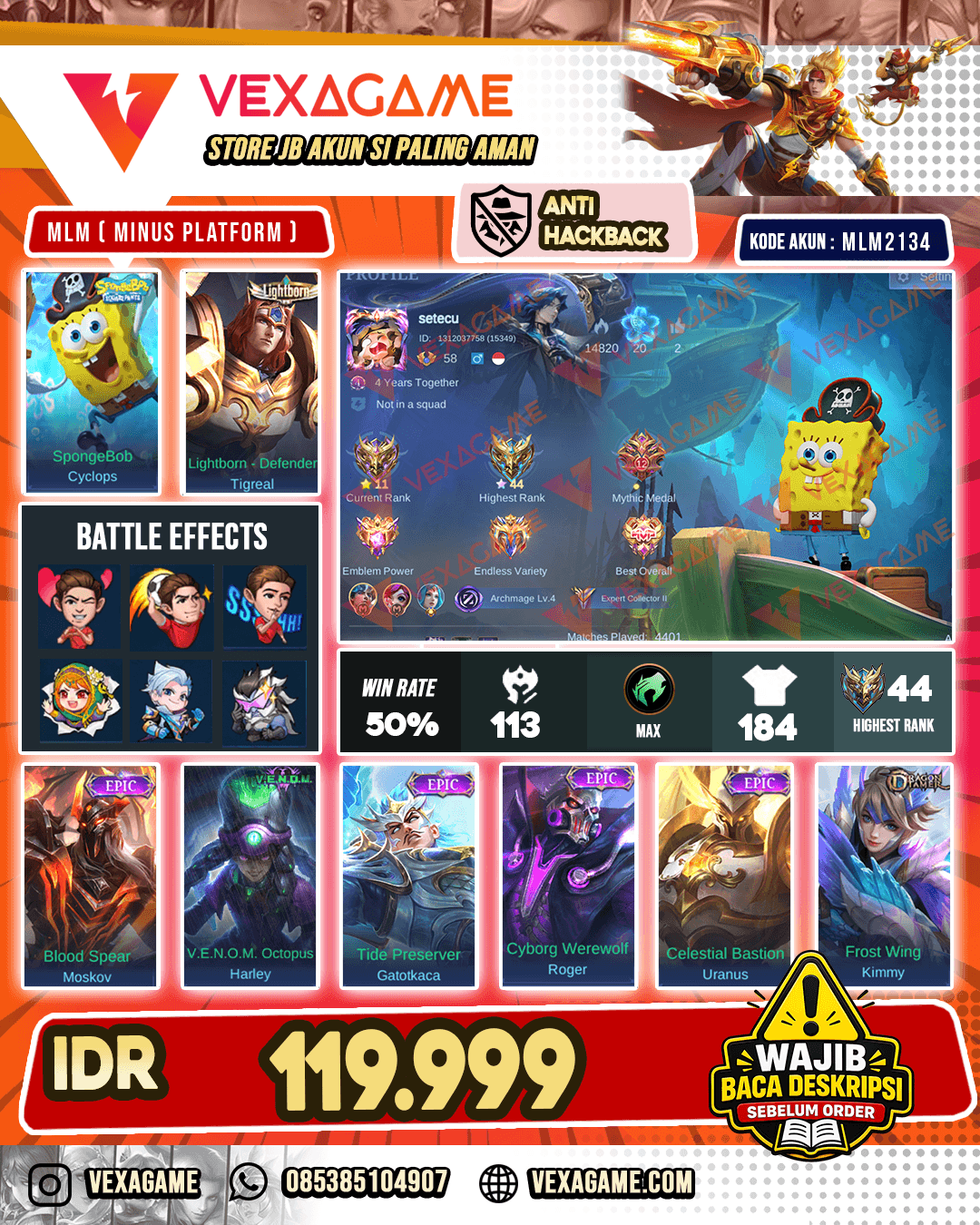 Cyclop Spongebob X Tigreal Lightborn