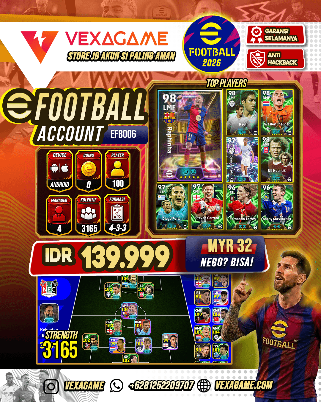 POWER 3165 | Forlan Sneijer | Raphinha Showtime | Messi Showtime | Lamine Yamal Showtime | Jordan Picford Showtime | Uli HoneB ( EPIC) | Eden Hazard ( EPIC)