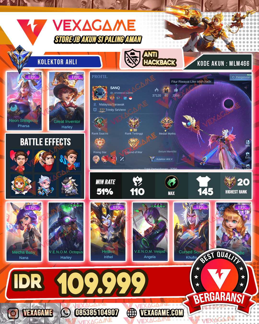 Pharsa Epic | Harley Epic | Emblem MAX