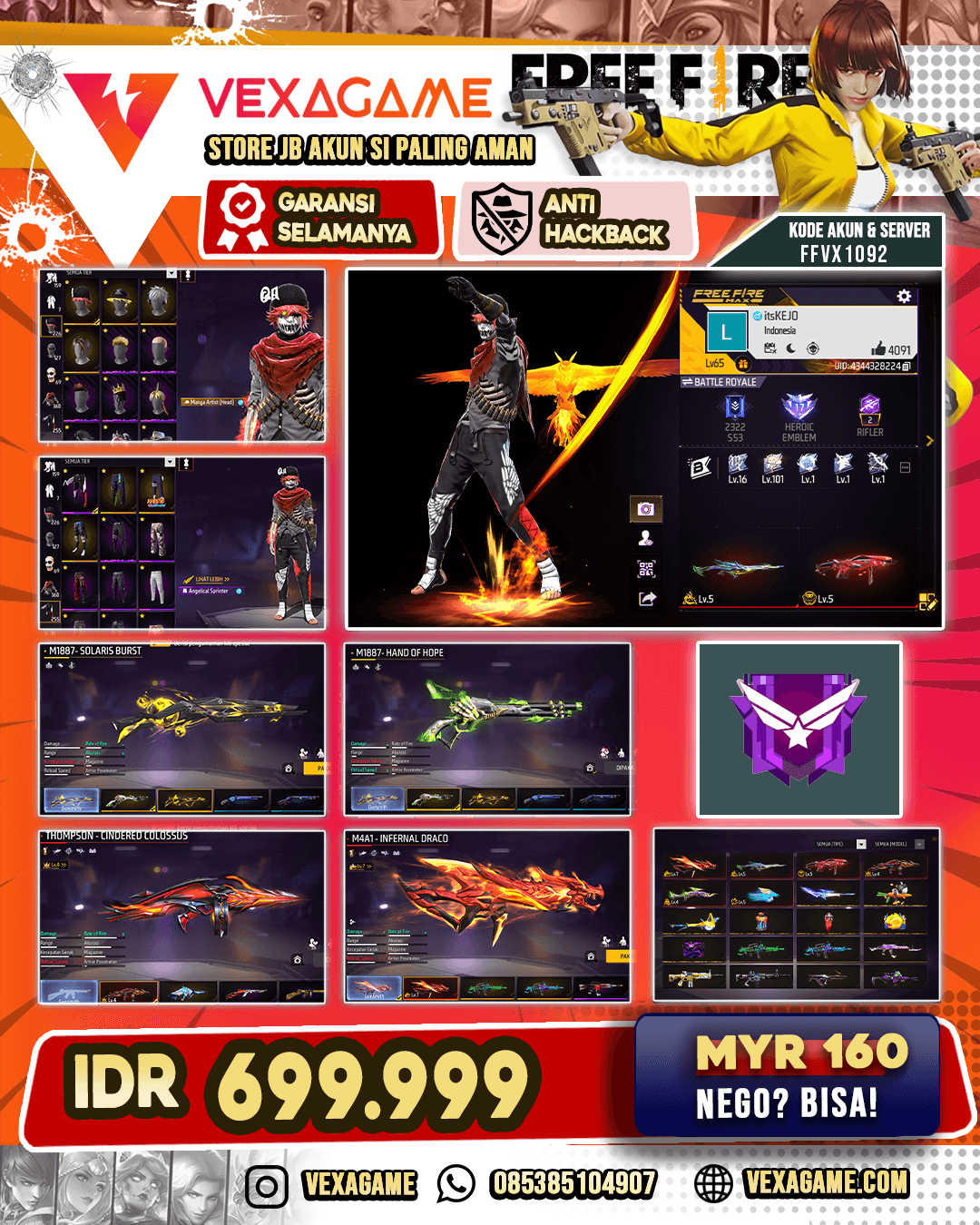 SG LUMUT | SG SOLAR | 6 EVO 2 MAX | FACE JOKER V2 | VAULT  360